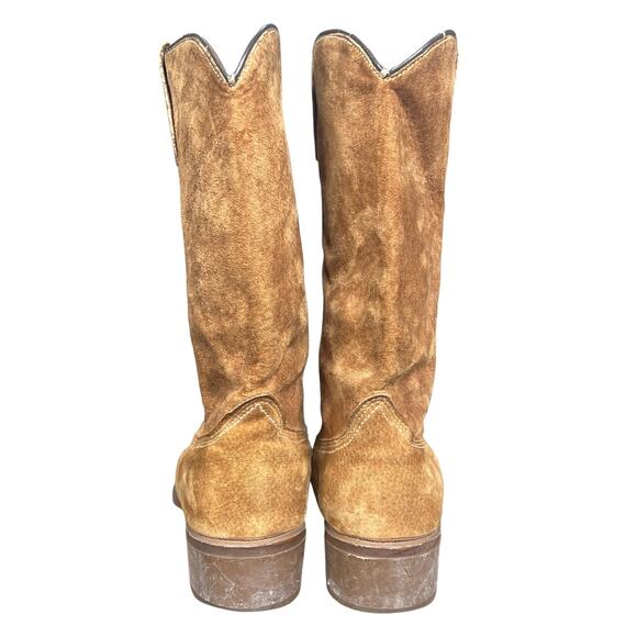 Vintage 1978 Wolverine Roughout Suede Cowboy Boots Men\'s 10.5 D main image 10